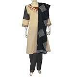 Indian Dresses Cotton Embroidered Salwar Kameez Size XL