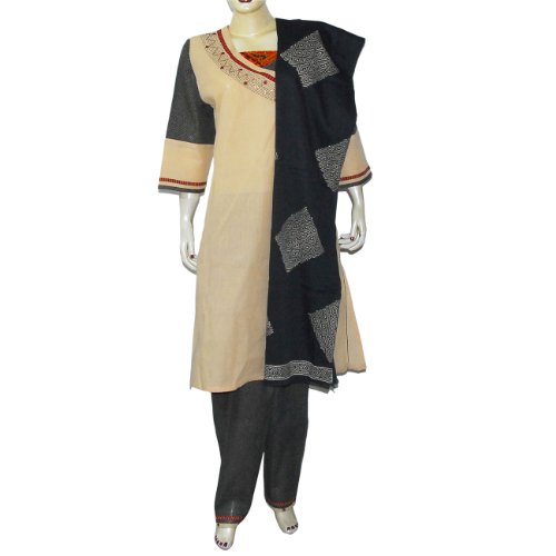Indian Dresses Cotton Embroidered Salwar Kameez Size XL