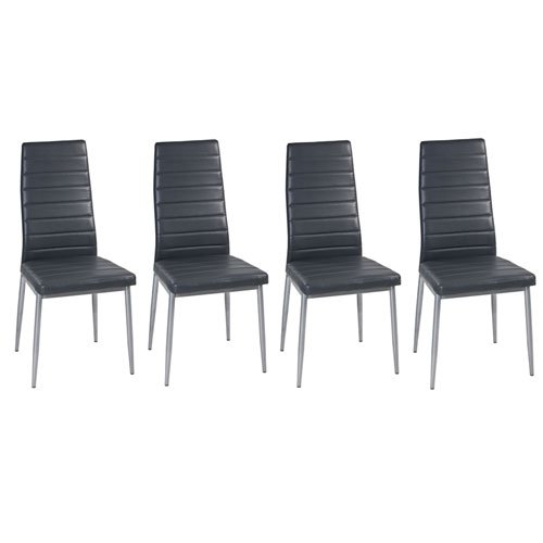 Stuhl Grau, 4 Stück