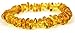 Baltic Amber Teething Bracelet or Anklet for Babies, Toddlers, and Kids - Lab-Tested - Honey Chips - Stretchy Cord - 5.5 Inches