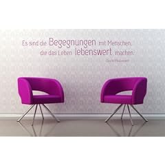 Wandtattoo "Begegnungen mit Menschen", 140 x 31 von mldigitaldesign