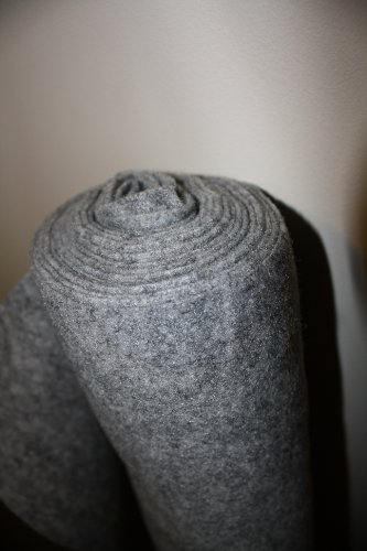 15'LONG * 4'wide POLYMAT Silver (Light CHARCOAL Grey) Speaker Sub Box Carpet Rv Truck Car Trunk Liner