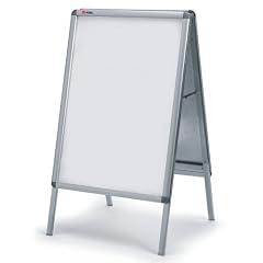 NOBO Kundenstopper A1 1145x656x75mm silber