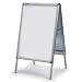 NOBO Kundenstopper A1 1145x656x75mm silber