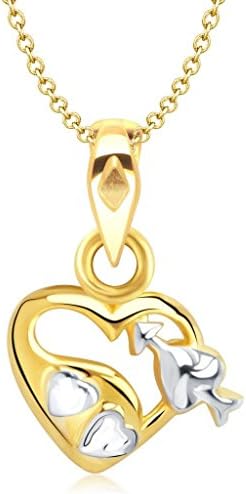 Vina Fashion Jewellery Girls' Valentine Cupid'S Arrow In Heart Shape Gold And...