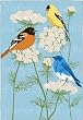 Songbird Trio Decorative House Flag Songbird Trio Decorative House Flag