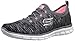 Skechers Sport Women's Glider Deep Space Fashion Sneaker,Charcoal/Coral,7 M US