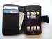 Black Dual Leather Wallet style Case for iPod Touch / iTouch