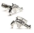 Sterling Revolver Cufflinks - Business/Finance Themed Formal Wear - Cufflinks