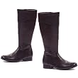 Sexy Plain Black Pirate Boots Theatre Costumes Accessory Womens Boots 1 Inch Heel