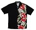 HIBISCUS FLORAL PANEL HAWAIIAN ALOHA SHIRT