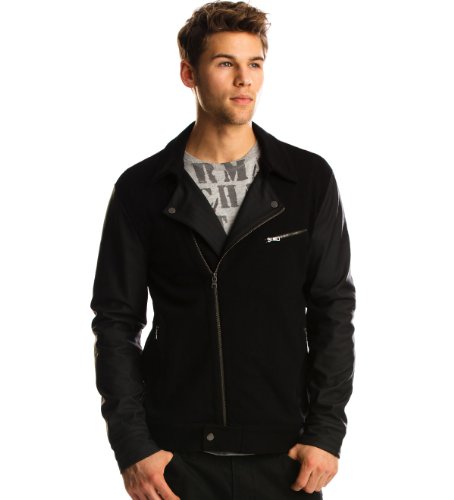 armani jackets Armani Exchange Fleece Biker Jacket armani jackets