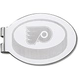 Philadelphia Flyers Laser-Etched Money Clip - Hockey Puck Shape