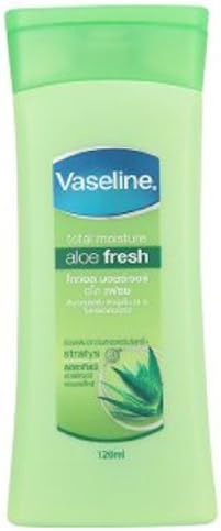 Vaseline Total Moisture Aloe Fresh Lotion natural skin care skin whitening products Lighter Skin in 2 Weeks (120 ML.)