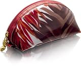 Cris Notti Red Bamboo Dome Cosmetic Bag