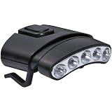 Cyclops CYC-HCDT-WR Tilt White/Red LED Hat Clip Light, Black