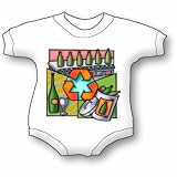 Recycled Design Bottle Bib and Onesie