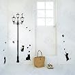 Cats & Lamp - Large Wall Decals Stickers Appliques Home Decor