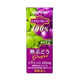 Amazon:ソフト 伊藤園ビタミンフルーツ熟ぶどう200ml紙パック24本