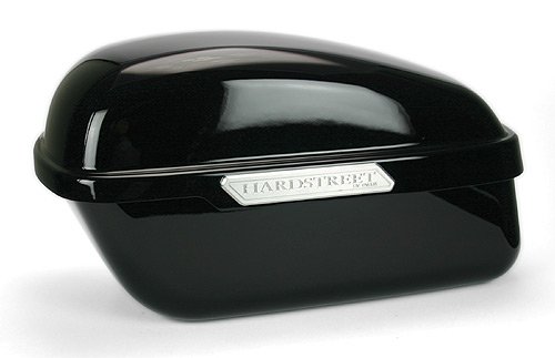 Hardstreet 1HAR-5000-12 High Gloss Black Classic Hard Saddle Bags (Pair)