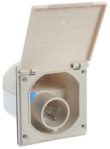 as - Schwabe 60484 Caravan-Einspeisungsstecker 230V / 16A / 3polig