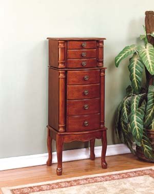 Classic Cherry Jewelry Armoire