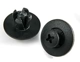 8mm 40 Pcs / Pack Nylon Bumper Fender Flare Mud Flaps Guard Fastener Rivet Clips 91512-SM4-003 For Honda Accord Civic CRX Del Sol Prelude Acura Intergra Legend Vigor