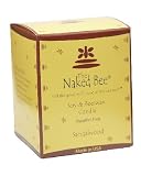 The Naked Bee Sandalwood Glass Candle in a Box