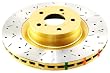DBA DBA4563XS 4000 Series XS Premium Cross-Drilled and Slotted Rear Solid Disc Brake Rotor