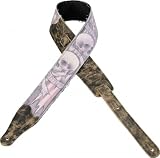 Levy's Leathers Guitar Strap, M26DC-005, 2 1/2 denim guitar strap with printed chopper design