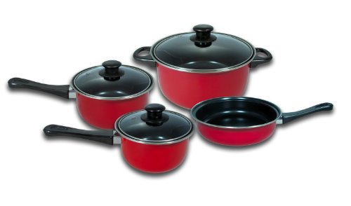 Imperial Home MW1204 Carbon Steel 7 Pieces Nonstick Cookware Set