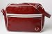 Fred Perry Oxblood Red/White Shoulder Bag