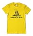 "Dont Tread On Me" Tea Party T-Shirt, Yellow, 2X-Large