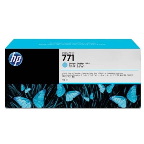 HP - CE042A (HP 771) Ink, 775 mL, Light Cyan - Sold As 1 Each - Provides impressive results across a versatile array of print jobs.