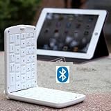 TOP® Quality Wireless Bluetooth keyboard for galaxy note 2, Note II in WHITE, Foldable Wireless Keyboard with Multi Color Options, bluetooth keyboard for galaxy note, Folding keyboard plate, bluetooth keyboard for samsung galaxy note N7100, wireless keyboard for android, 6~10 DAYS DELIVERY to USA!