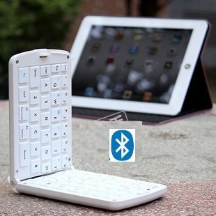 TOP® Quality Wireless Bluetooth Keyboard for Galaxy Note 2, Note II , Galaxy S4, SIV, GT-I9500 in WHITE, Foldable Wireless Keyboard with Multi Color Options, Bluetooth Keyboard for Galaxy Note, Folding Keyboard Plate, Bluetooth Keyboard for Samsung Galaxy Note N7100, Wireless Keyboard for Android, 6~10 Days Delivery