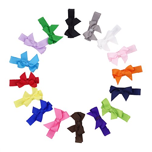 Boutique Baby Girls Toddler Solid Hair Bow Clips