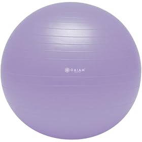 Gaiam Balance Ball Beginner Kit (Small, Purple)