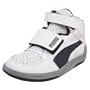 PUMA Infant/Toddler Unlimited Evo Mid Sneaker,White/New Navy/Limestone Grey,3 M US Little Kid