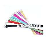 "Show Pup" New Born Puppy/Kitten Identification Collars/Litter Bands (with Crystal Numbers)