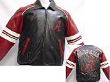 Alabama Crimson Tide NCAA Adult Pleather Jacket with Pleather Collar