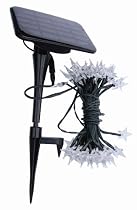 Smart Solar String of 50 Star-Shape Lights with Separate Solar Panel