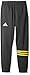 adidas Boys' Big Streetball Pant, Dark Grey/EQT Yellow, Large