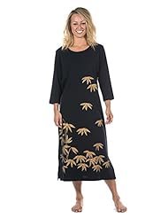 Petite Spring Summer Fall 3/4 Sleeves Cotton/Knit Scoop Neck Evening Dress 