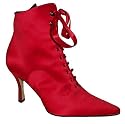 Alessa - front cord laced retro-chic ankle boot