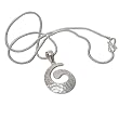 Pendant with Chain Sterling Silver Jewelry 1.25 inches