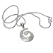 Pendant with Chain Sterling Silver Jewelry 1.25 inches