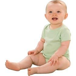 Rabbit Skins Infant 5.5 oz. Organic Lap Shoulder Creeper