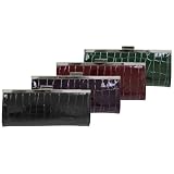 Mundi Croc Patent Womens Clutch