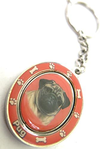 Black Pug, Dog Gift Pack, Elegant Key Ring and Two Large Magnet, Gift For, Boac Labrador Lovers, Set of Three